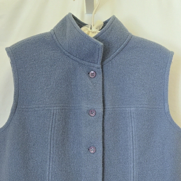 ( Talbots ) 100% Soft Wool Button-Front Vest - Picture 3 of 10
